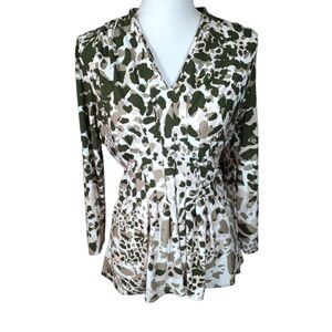 CATHERINE MALANDRINO CAMO TOP SZ.S EUC